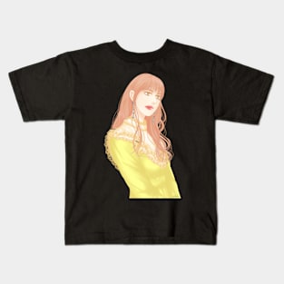 Yellow girl Kids T-Shirt